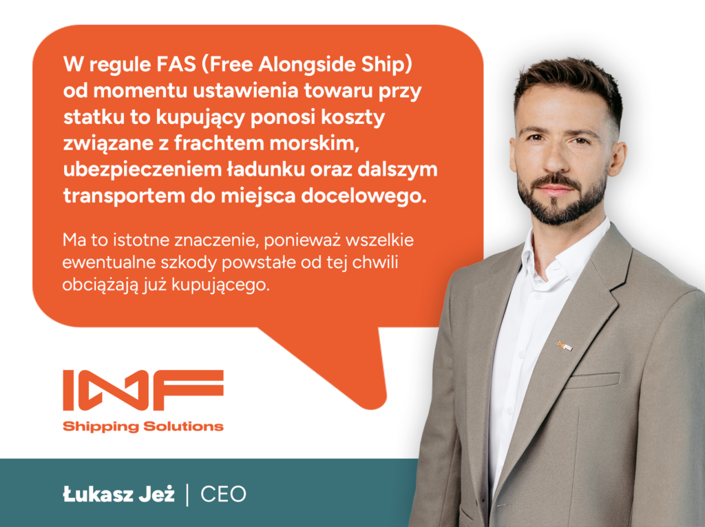 moment dostarczenia towarów w regule FAS